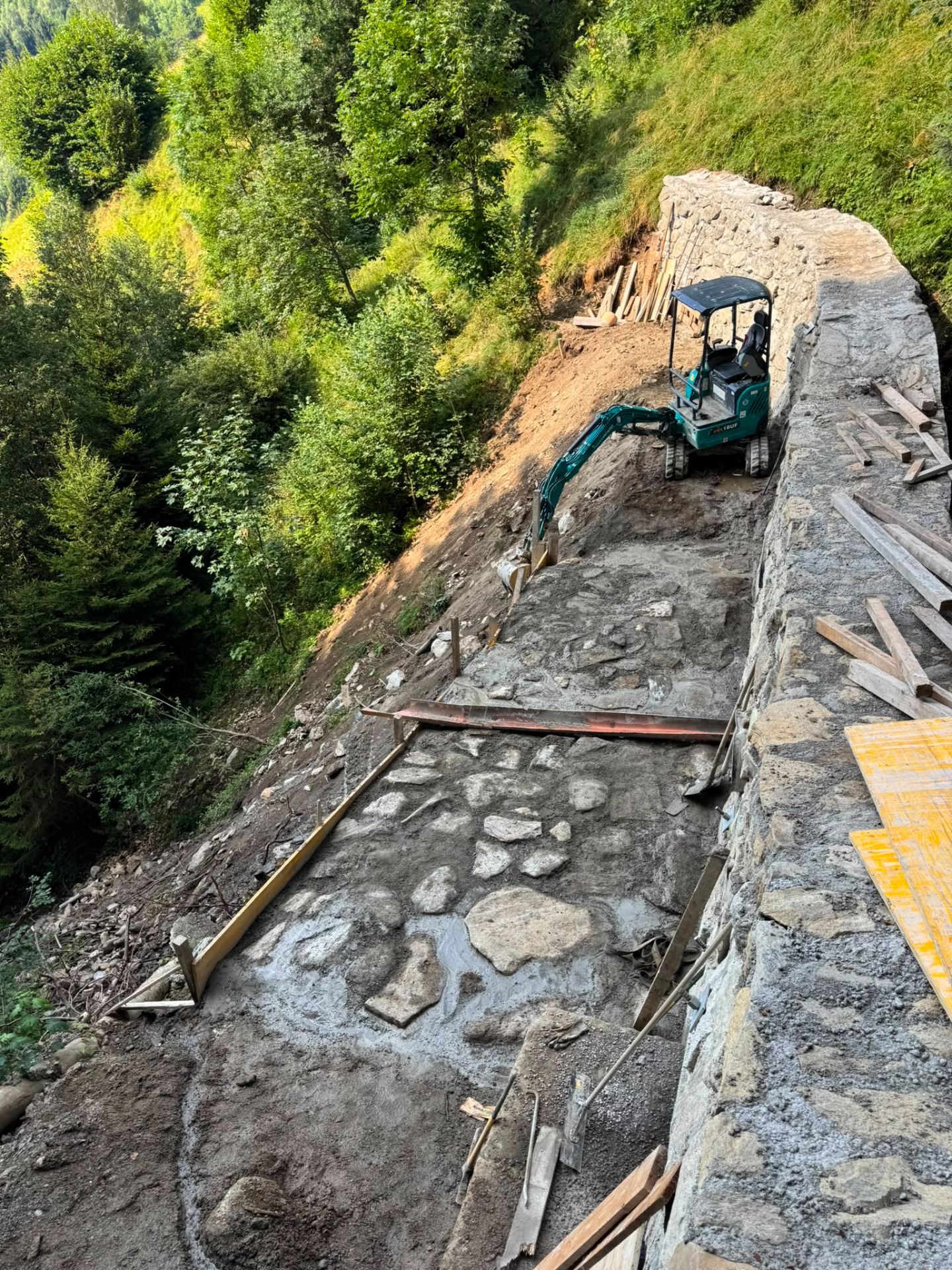 Realizzazione briglia in alta quota