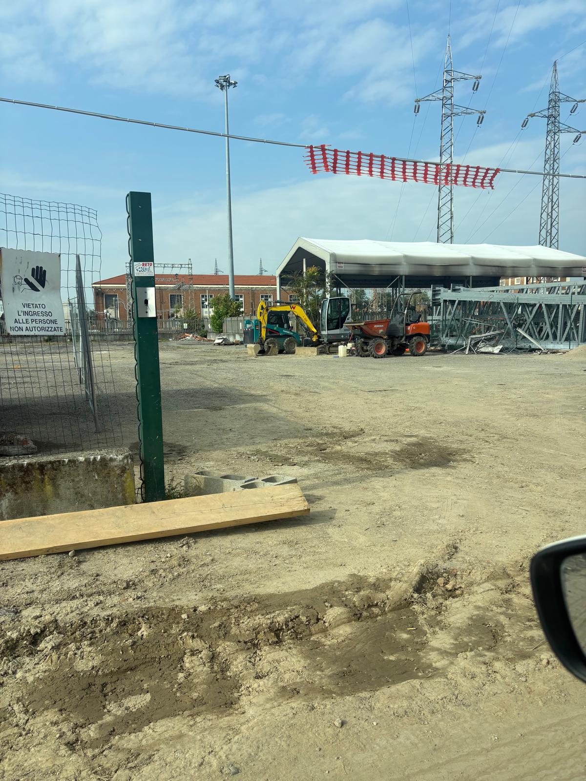 Allestimento di cantiere temporaneo